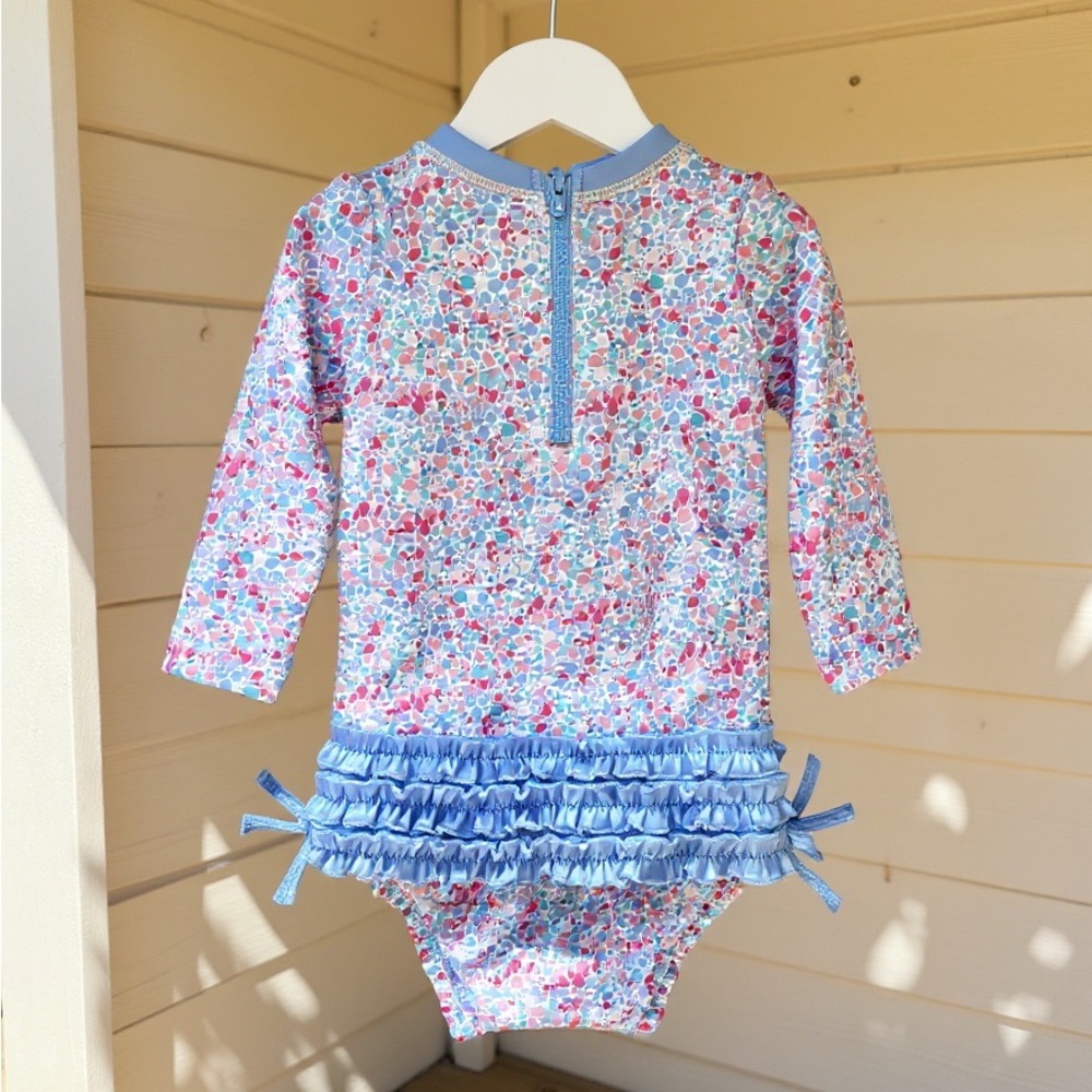 Ruffle Butts Floral Rashguard